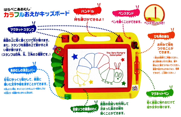 はらぺこあおむし　カラフルおえかきキッズボード